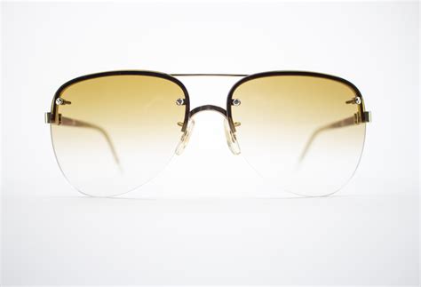 70s Vintage Sunglasses 1970s Gold Aviator Sunglasses Nos Sunglasses With Amber Lenses