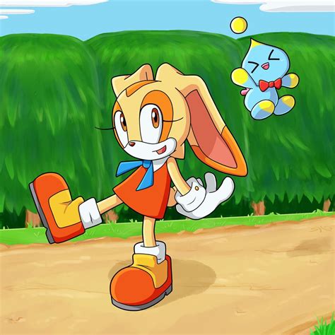 49320 safe artist shopoke cheese sonic cream the rabbit sonic chao fictional species