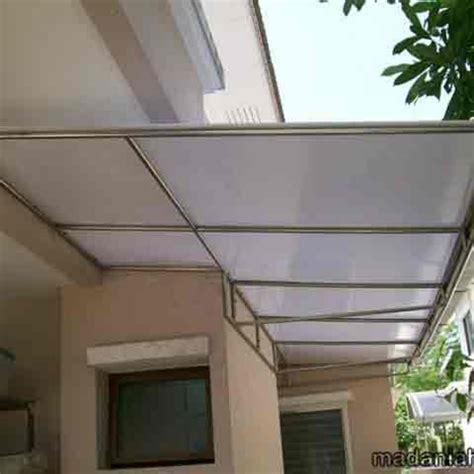 Kanopi polycarbonate dengan rangka atap besi hollow 40 x 40 mm dengan model minimalis berkisan mulai rp. Harga Kanopi Polycarbonate X Lite Per Meter Sleman - Madaniah™