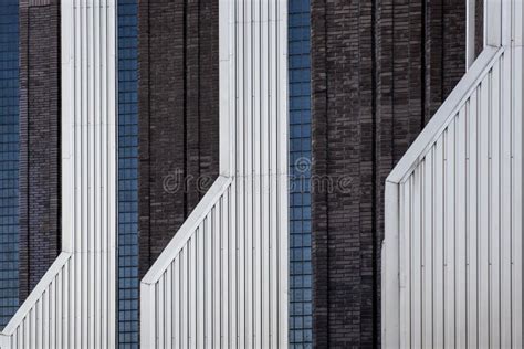 Abstract Architecture Wall Fragment Of Modern Urban Geometry Business
