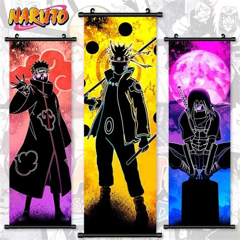 Kakashi Hanging Scroll Poster Anime Naruto Scroll Poster Animation