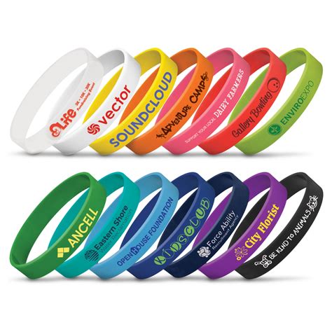 Plain Silicone Wristbands | Silicone Wristbands NZ | Coloured Silicone