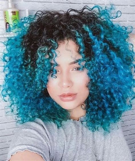 24 Ombre Blue Colors Hairstyles Ideas Hair Styles Colored Curly