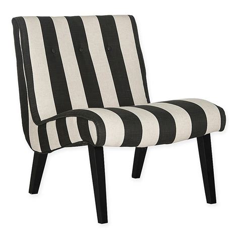 Black And White Striped Accent Chair Home Design Interior