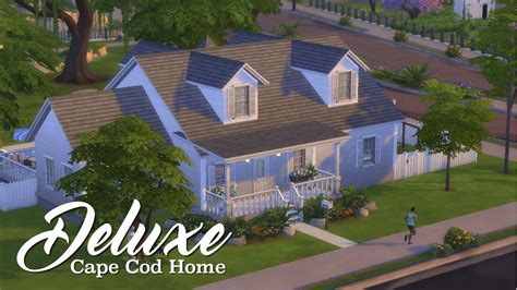 The Sims 4 Speed Build Deluxe Cape Cod Home Youtube