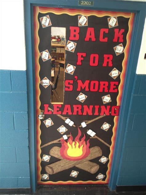 This Toasty Campfire Door Idea Will Keep Kids Excited To Come Back For