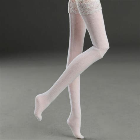 Dollmore 12 Fashion Doll Stockings 12inches Net Band Stocking White