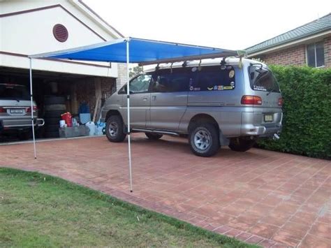 Living in a van is pretty simple. How To: Make Your Own Side Awning! | Campervan awnings, Camper awnings, Diy awning