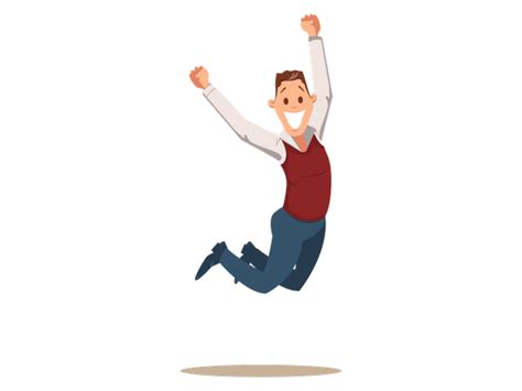 Best Premium Happy Business Man Celebrating Victory By Jumping