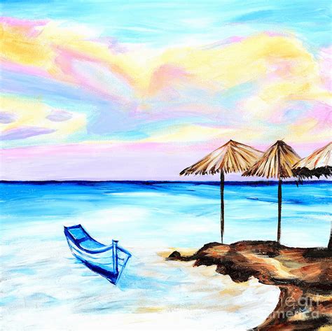 Tropical Seascape Painting By Art By Danielle Fine Art America