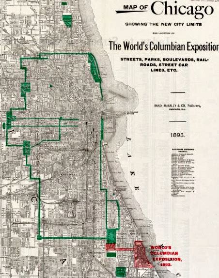 Chicago Boulevard System Map Printable Map