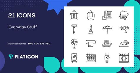 Everyday Stuff Icon Pack Detailed Outline 21 Svg Icons