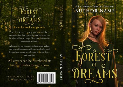 Fantasy Book Cover Forest Of Dreams J L Wilson Designs