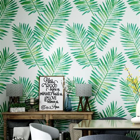 Nordic Style Wallpaper Ins Southeast Asia Banana Leaf