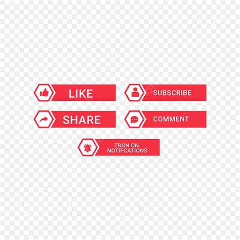 Youtube Button Vector Art Png Stylish Youtube Red Button Collection
