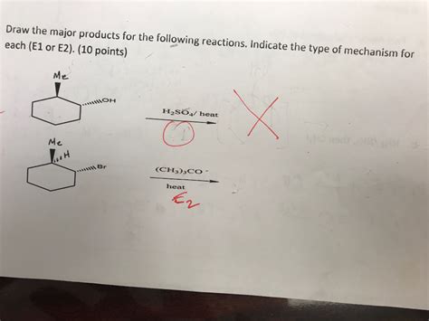 Solved Draw The Major Products Fo The Following Reactions Chegg