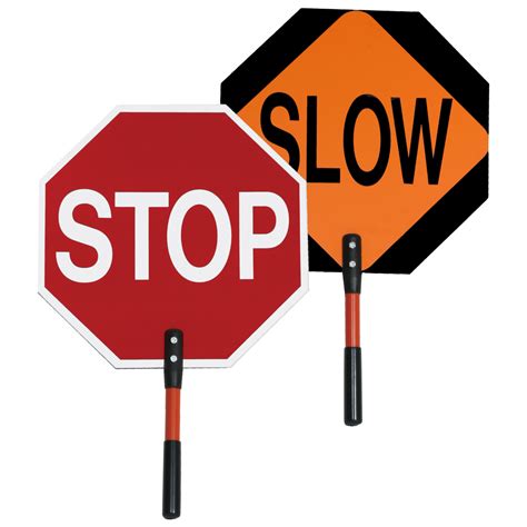 Stop Slow Paddle Bone Safety Signs