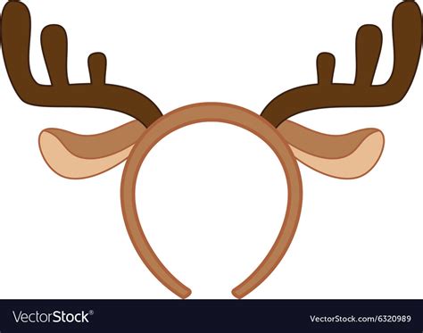 Reindeer Horns Royalty Free Vector Image Vectorstock