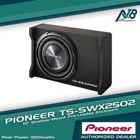 Pioneer Ts Swx2502 10 Shallow Mount Pre Loaded Enclosure Subwoofer