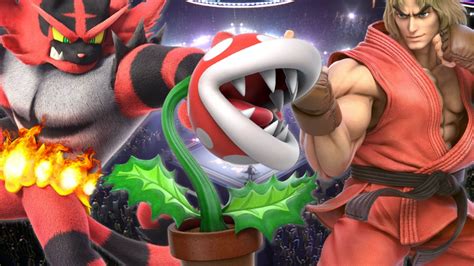 smash direct ken incineroar revealed as new fighters piranha plant for preorders vooks