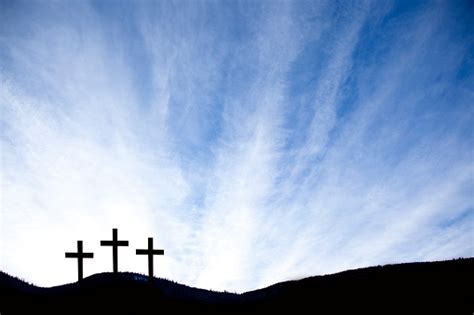 Check spelling or type a new query. Three Crosses On A Hill For Easter Good Friday Stock Photo ...
