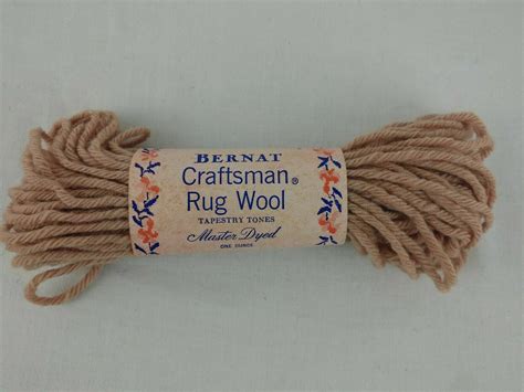 Wool Rug Yarn Bernat Craftsman 1 Oz 30 Yd Skein Tapestry 20 Colors Vtg