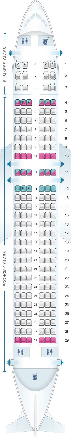 Seat Map Brussels Airlines Airbus A320 Air Transat Malaysia Airlines