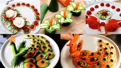 Art In Vegetable And Fruit Carving Food Decoration Party Garnishing