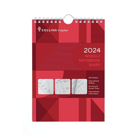 Office Supplies Collins Weekly Notebook Diary 2024