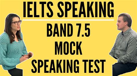 Ielts Speaking Band 75 Mock Speaking Test Youtube