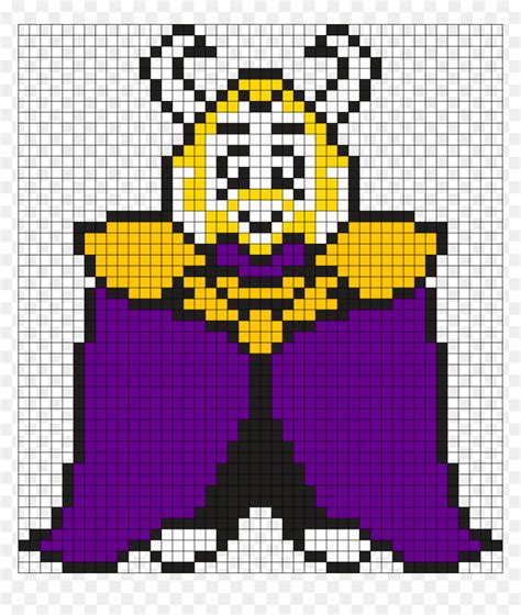 Asgore Minecraft Pixel Art Hd Png Download Vhv