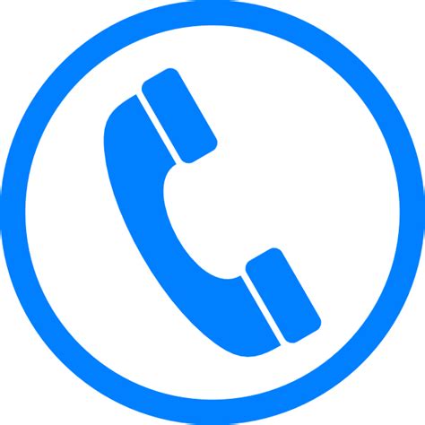 Telephone Icon In Blue Clipart Best