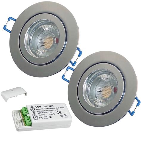 Runde V Led Badeinbauspots Aqua Ip W Smd Led Gu Fassung