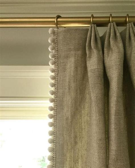 Custom Curtains And Drapes With Pom Poms Trim I Spiffy Spools Pinch