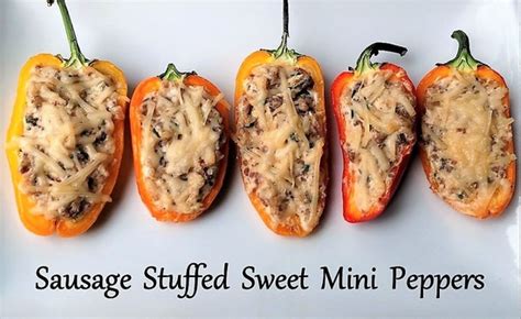 Sausage Stuffed Sweet Mini Peppers Flavorful Eats