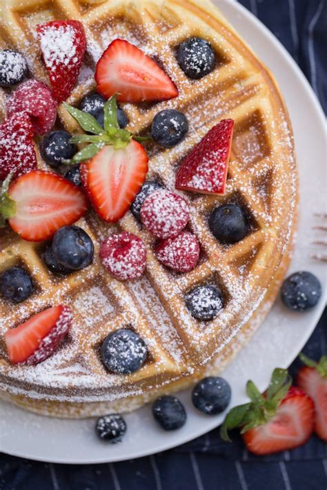 Easy Belgian Waffle Recipe With Pancake Mix Foodrecipestory