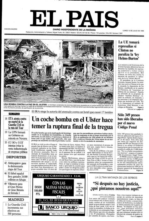Palabras de introducción (3 mins. Portada 15 de Julio de 1996 - Aniversario EL PAÍS