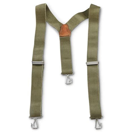 Dutch Military Surplus Suspenders 10 Pack Used 647383 Military