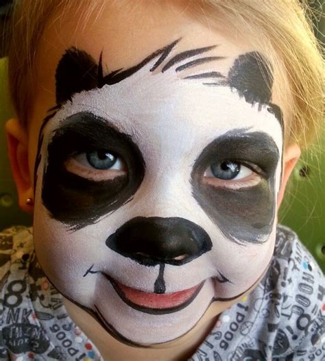 Chelle Beautiful Face And Body Painting Bellingham Wa Panda Face