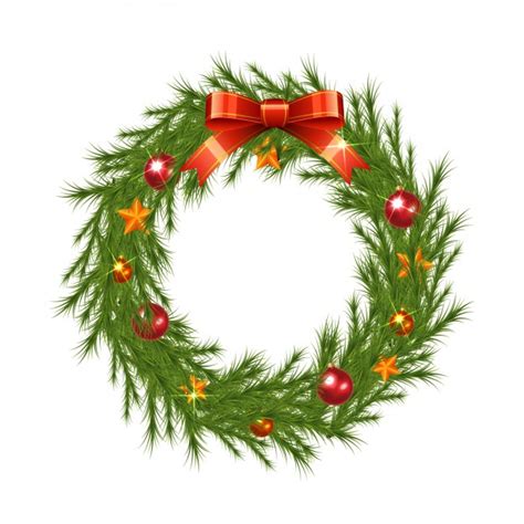 Christmas Wreath Vector Free At Getdrawings Free Download