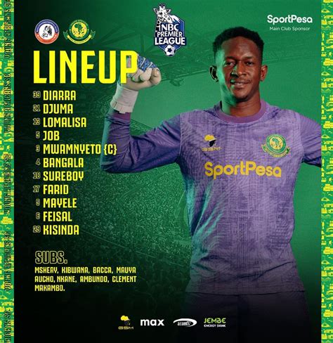 Lineup Kikosi Cha Yanga Leo Vs Ruvu Shooting Fc 3102022