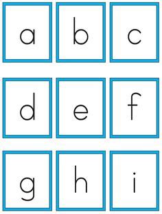 You'll need to make sure you have adobe acrobat reader installed in order to view and print each worksheet. Letter Lower Case Alphabet Flash Cards Printable | YEAR 2 ...