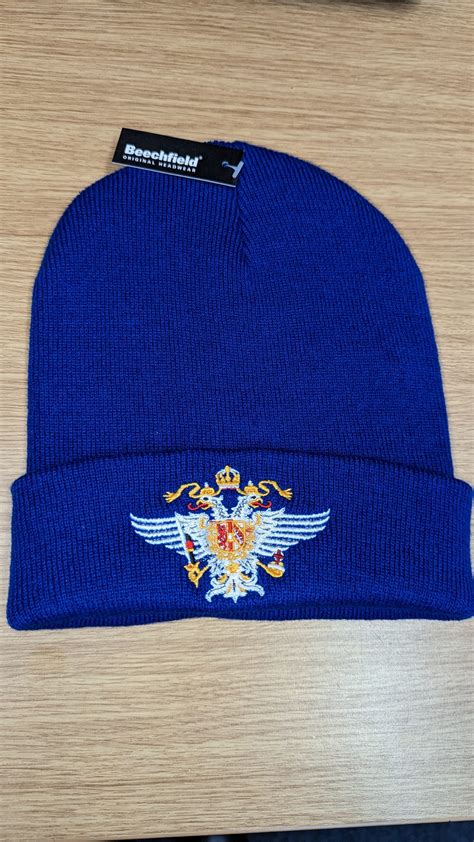 Qdg Beanie Hat Royal Blue 1st The Queens Dragoon Guards