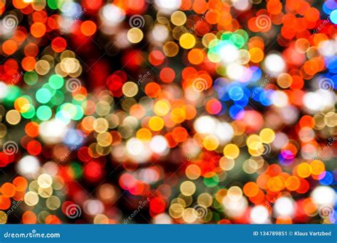 Colorful Blurred Christmas Lights Glittering Stock Image Image Of