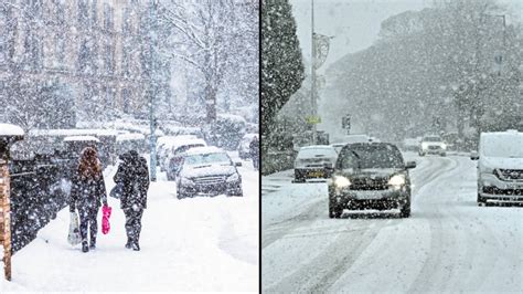 Met Office Issues Yellow Warning For More Snow And Ice Today After