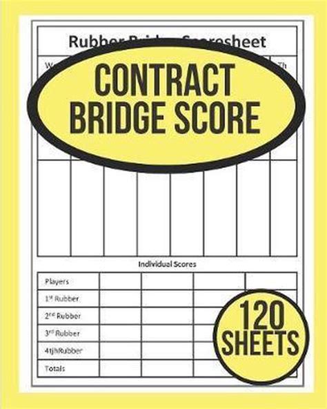 Contract Bridge Score Contract Bridge Score Sheets Bridge Score