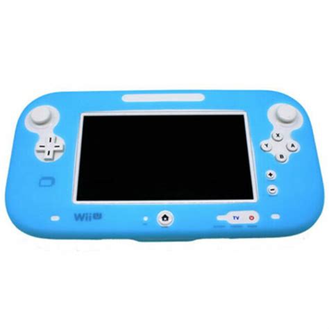 Blue Soft Silicone Cover Nintendo Wii U Gamepad Protective Case Skin