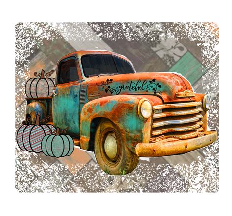 Pumpkin Truck Png Clipart Sublimation Heat Transfer Graphic Download Southern Sass Vinyl
