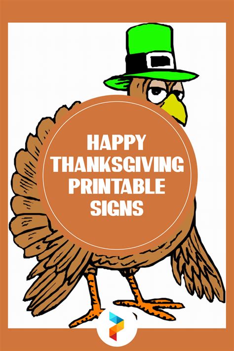 10 Best Happy Thanksgiving Printable Signs
