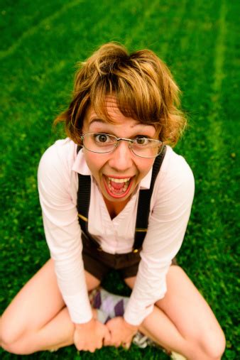 Excited Female Nerd Stock Photo Download Image Now 20 29 Years